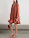 Rust Roman Crush Gown Front View