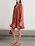 Rust Roman Crush Gown Front View