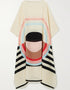 Beige Latest Soft Silk Crepe Kaftan maxikaftan