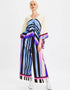 Baby Blue Latest Printed Maxi Dress