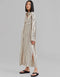 Designer Party Wear Maxi Dress Cream Heavy Organza Silk Maxi Dress Front View