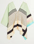 Beige Fancy Soft Satin Silk Kaftan Co-Ord Set Back View