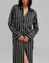 Designer Party Wear Maxi Dress Black Heavy Organza Silk Maxi Dress Side View