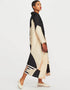 Black French Crepe Kaftan Closure View