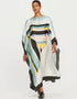 White Latest Soft Silk Crepe Kaftan