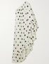 Designer Party Wear Off Shoulder Maxi Dress Off White Premium Twill Chiffon Maxi Dress Back View