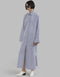 Designer Party Wear Maxi Dress Blue Rayon Blend Maxi Dress Front View