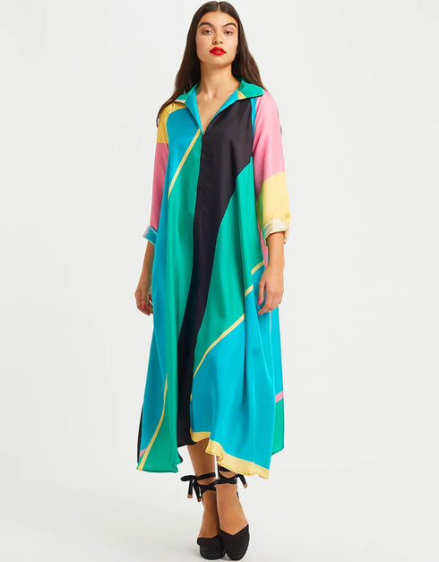 Multi French Crepe Kaftan