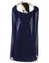 Modern Blue Georgette Hand Zari Embroidery Farasha