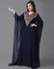 Modern Blue Georgette Hand Zari Embroidery Farasha