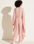 oyster pink korean bsy trendy designer party wear jumpsuit + belt dress digital printed work jsdc-7028 Close-up View
