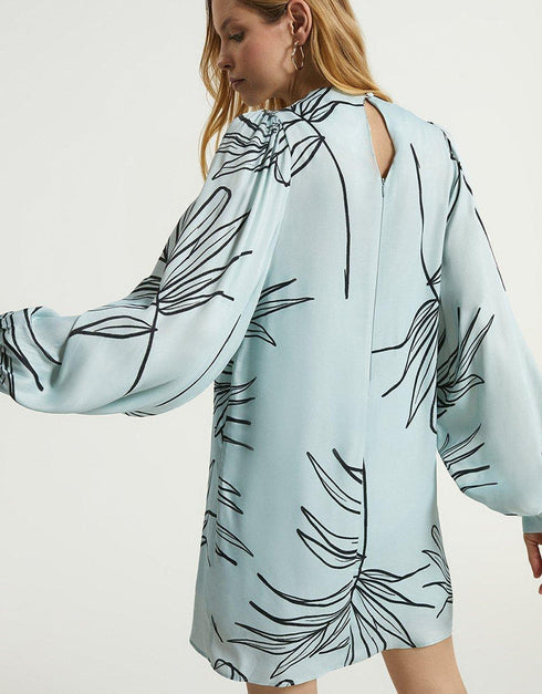 Silver Heavy Designer Digital Printed One Piece Back View