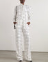 Trendy Designer Party Wear Jumpsuit With Neck Belt White Korean Bsy Dress Front View