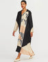 Sky Blue French Crepe Kaftan Back View