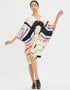 Beige Soft Satin Silk Kaftan Closure View