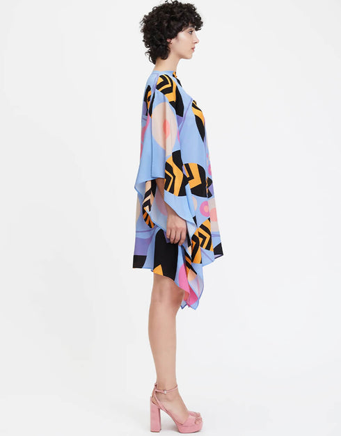 Blue French Moss Kaftan Closure View