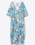 Sky Blue Cotton Blend Gown