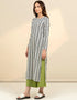 Vista White Kurti Top Closure View