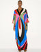 Multi Heavy Designer Digital Printed Maxi Dress