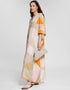 Cream Soft Silk Crepe Maxi Dress