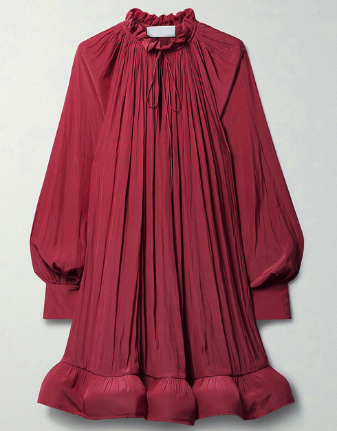 Maroon Roman Crush Gown Close-up View