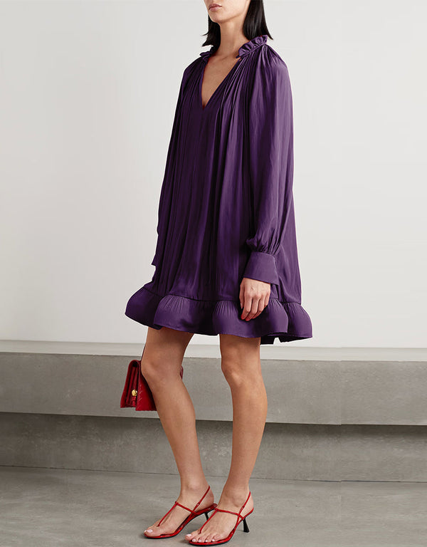 Purple Roman Crush Gown Front View