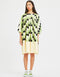 Green Poly Rayon Cotton Kaftan