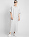 White Thobes Cotton Blend Plain Solid Work