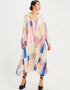 Beige French Crepe Kaftan Closure View