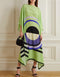 Light Green Silk Crepe Kaftan