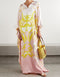 Pink Fancy Soft Satin Silk Kaftan