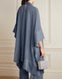 Mercury Grey Heavy Designer Heavy Maxi Dress Back View