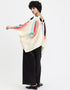 Cream Soft Satin Silk Kaftan Back View