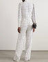 Trendy Designer Party Wear Jumpsuit With Neck Belt White Korean Bsy Dress Back View