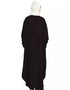 Trendy Front open and cuff with self button butterfly Kaftan In The Shade of Black