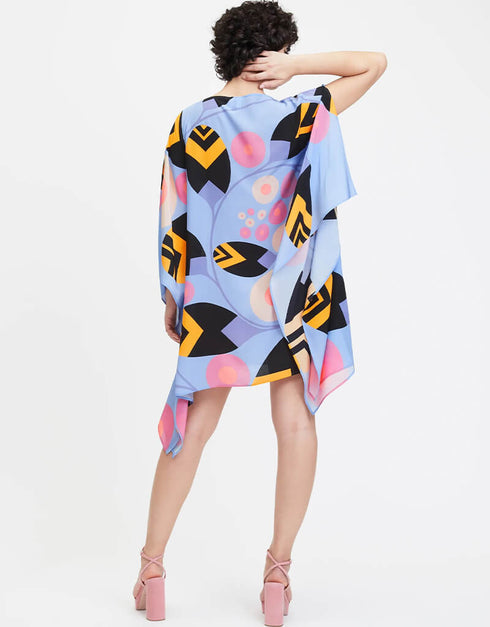 Blue French Moss Kaftan Back View