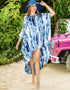 Blue Cotton Blend Maxi Dress