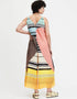 Multi French Moss Kaftan Back View