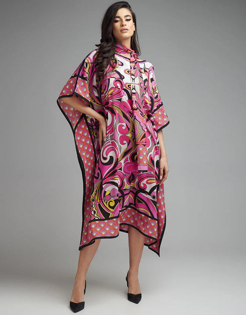 persian pink diamond crepe trendy designer party wear maxi dress dress digital printed work jsdc-5919 Back View