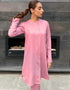 Pink Nirvana Silk Pant Shirt Back View