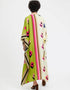 Beige French Moss Kaftan Back View