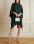 Designer Party Wear Readymade One Piece Dark Green Korean Nida Pant Suit Back View