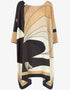 Beige & Black Silk Crepe Kaftan pretty Kaftan