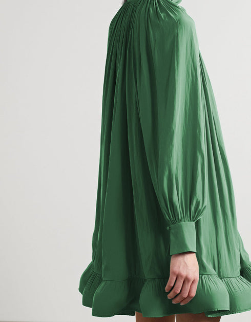 Green Roman Crush Gown Back View