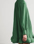 Green Roman Crush Gown Back View
