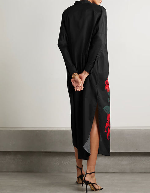 Onyx Latest Printed Maxi Dress Back View