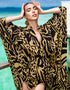Light Brown Heavy Designer Heavy Maxi Dress Closure View