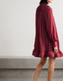 Maroon Roman Crush Gown Back View