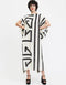 Black & White French Moss Kaftan