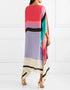 Multi Latest Soft Silk Crepe Kaftan Closure View